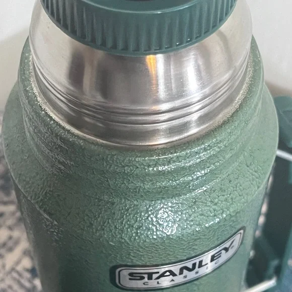Vintage Stanley 1-Qt Thermos Vacuum Bottle – Aladdin Nashville – Green Hammerton - Picture 5 of 7